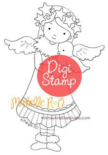 Instant Download Digi Stamp: Felicity