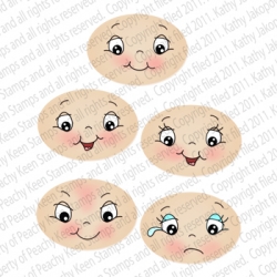 PK-451 Wide Eyed Kids 1 1/8"